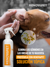 Limpiador de piel, pelaje y patas de perros y gatos | Renovapet Solución Tópica Limpiadora 250 mL. Reg. ICA: 11318-CV