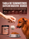 Suplemento para mejorar la salud digestiva y fortalecer el sistema inmunológico | Gutflow Digestive con sabor a carne ahumada 300 grs. Reg. ICA: 23423SL