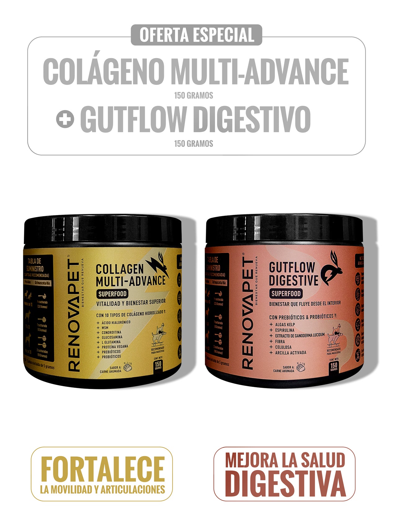 Kit Colágeno Multi-advance 150 gr - Gutflow Digestive 150 gr