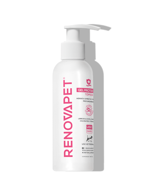 Cuidado tópico que restaura y suaviza | Renovapet Gel Protector Tópico Ultra Care 250 gr. Reg. ICA 11530-CV