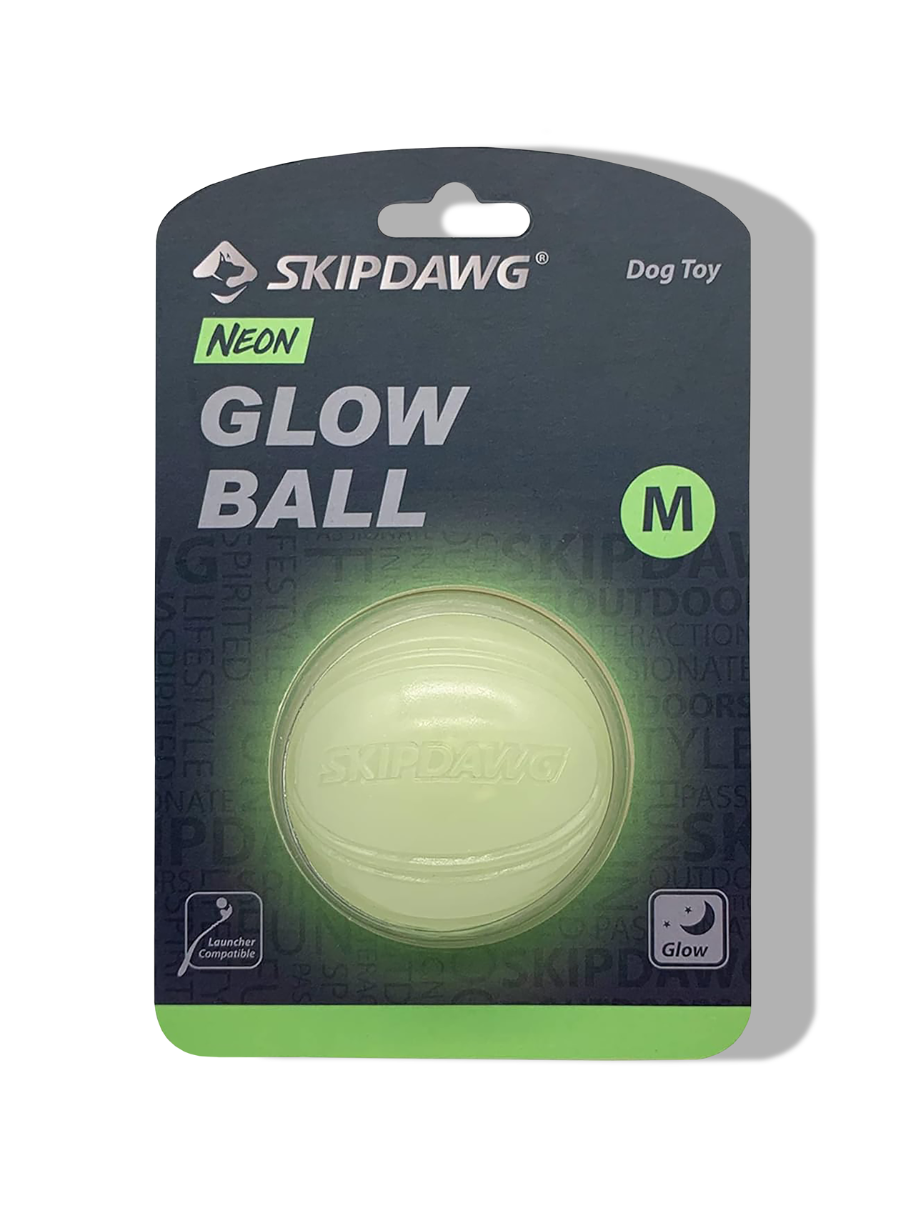 Pelota brillante en la oscuridad Skipdawg