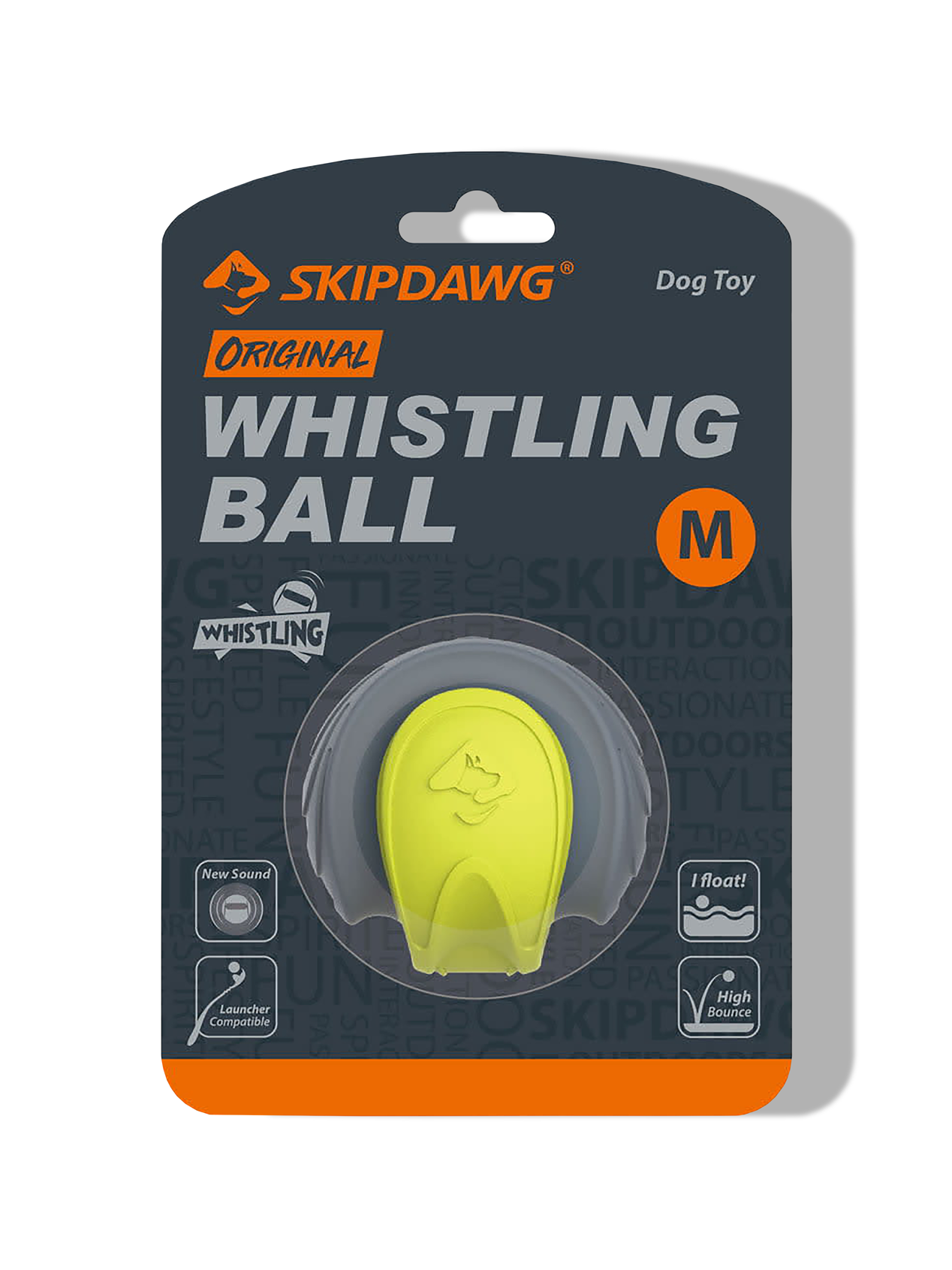 Pelota silvadora para perros Skipdawg Whistling Ball