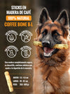 Limpiador de fricción natural, hecho de madera de Café para mascotas - COFFE BONE GRANDE