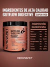 Suplemento para mejorar la salud digestiva y fortalecer el sistema inmunológico | Gutflow Digestive con sabor a carne ahumada 300 grs. Reg. ICA: 23423SL