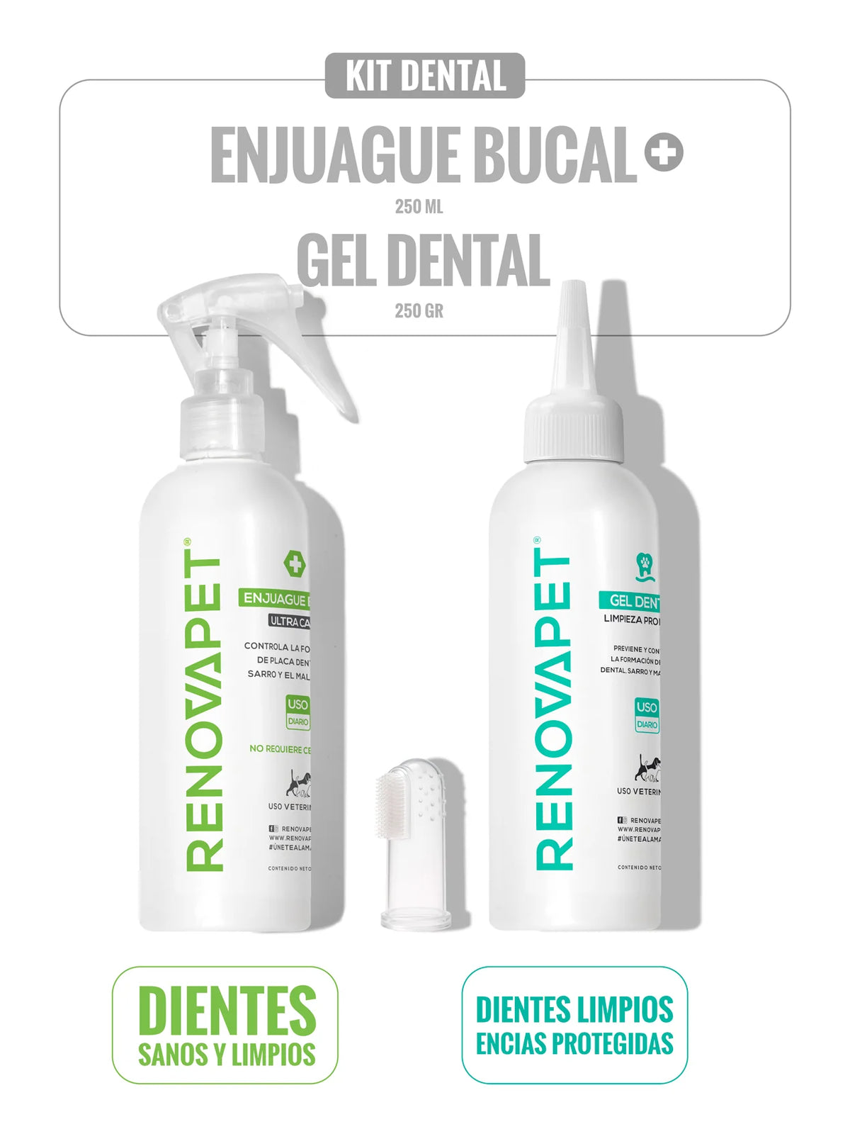 KIT GEL DENTAL 250 g + ENJUAGUE BUCAL 250 mL - SKU: RPKT0018