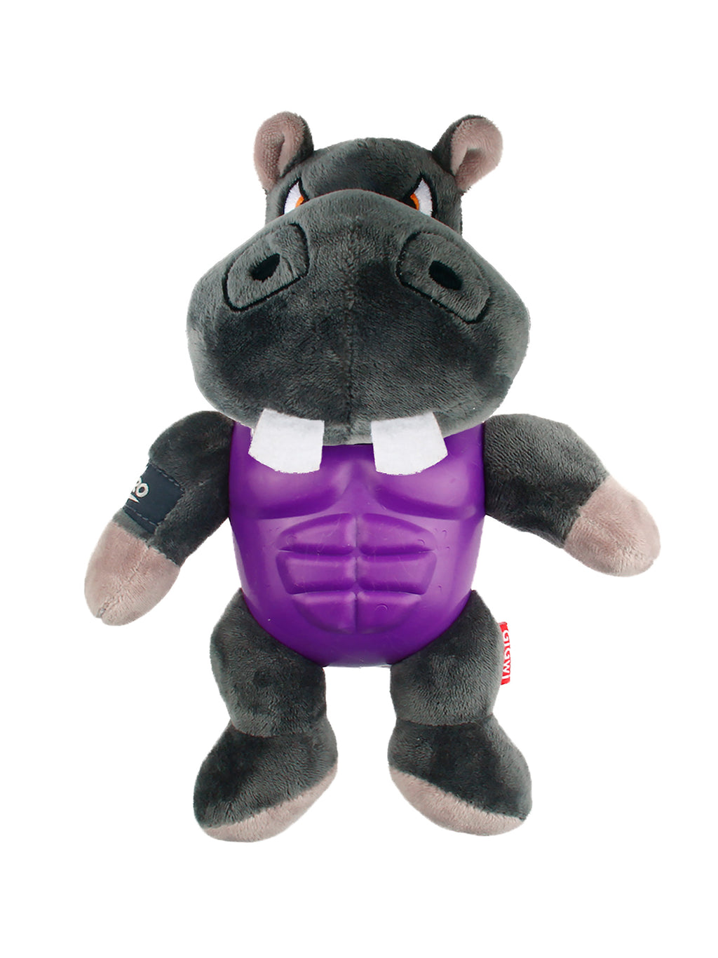 PELUCHE PARA PERRO GIGWI I’M HERO CON SONIDO – JUGUETE RESISTENTE, INTERACTIVO Y DISEÑO DURADERO PARA PERROS - CONEJO SKU: GWHRCS01 - HIPOPÓTAMO SKU: GWHRHS01