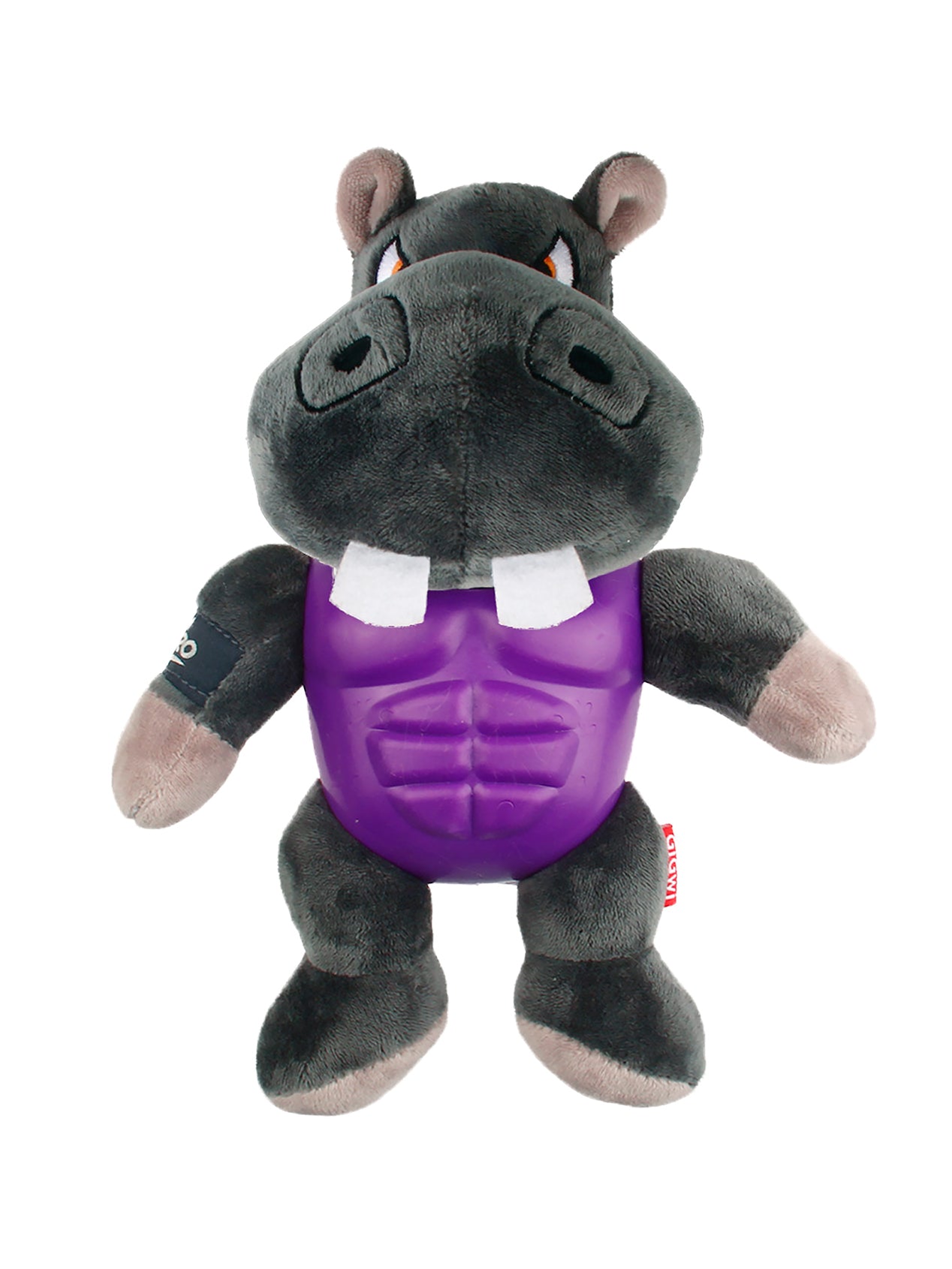 PELUCHE PARA PERRO GIGWI I’M HERO CON SONIDO – JUGUETE RESISTENTE, INTERACTIVO Y DISEÑO DURADERO PARA PERROS - CONEJO SKU: GWHRCS01 - HIPOPÓTAMO SKU: GWHRHS01