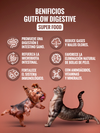 Suplemento para mejorar la salud digestiva y fortalecer el sistema inmunológico | Gutflow Digestive con sabor a carne ahumada 300 grs. Reg. ICA: 23423SL