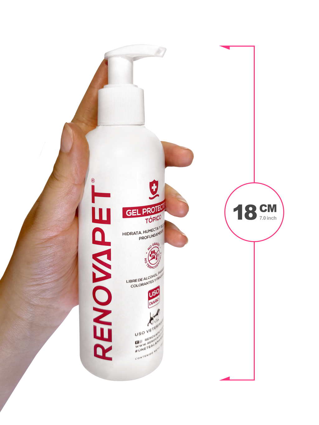 Cuidado tópico que restaura y suaviza | Renovapet Gel Protector Tópico Ultra Care 250 gr. Reg. ICA 11530-CV