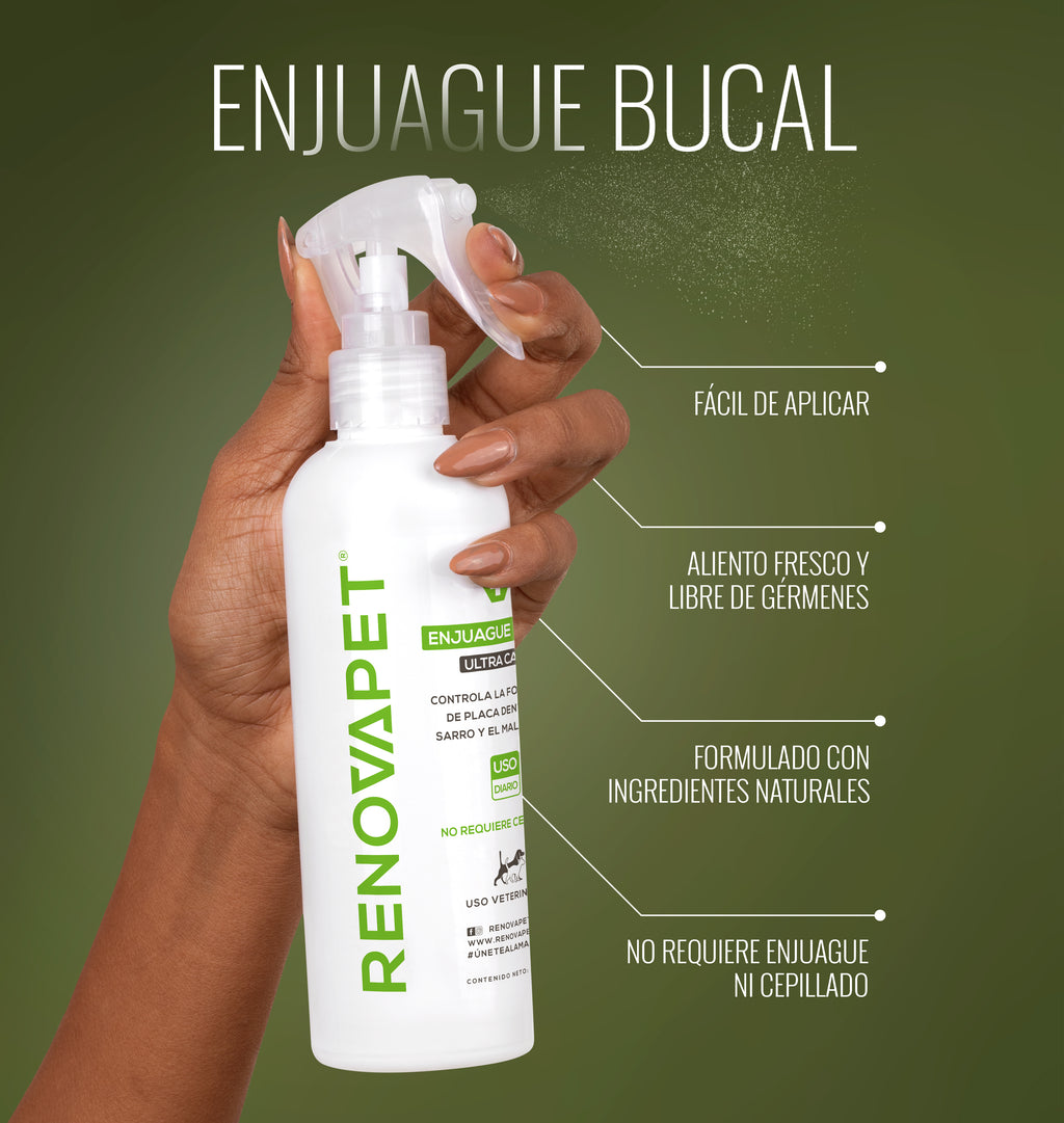 KIT PAGA 2 RENOVAPET BUCAL Y LLEVA 1 GEL DENTAL - SKU: RPKT020