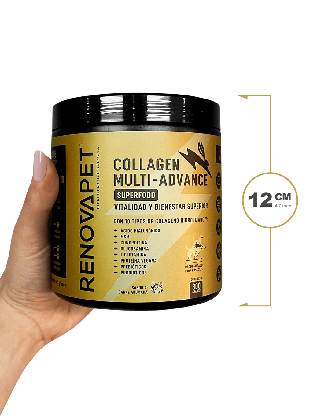KIT x3 unid de Colágeno Multi-Advance 300 grs - Suplemento para fortalecer la movilidad y articulaciones de tu mascota
