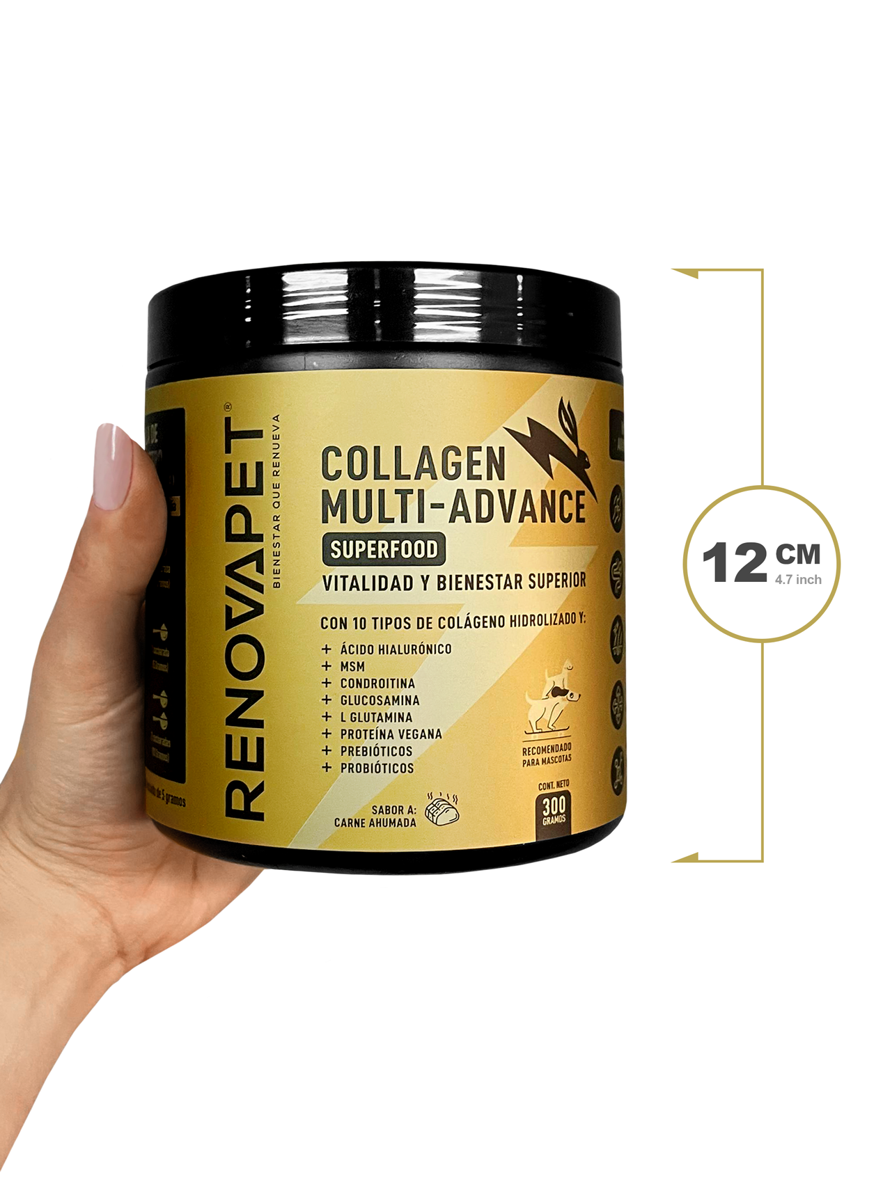 KIT x3 unid de Colágeno Multi-Advance 300 grs - Suplemento para fortalecer la movilidad y articulaciones de tu mascota